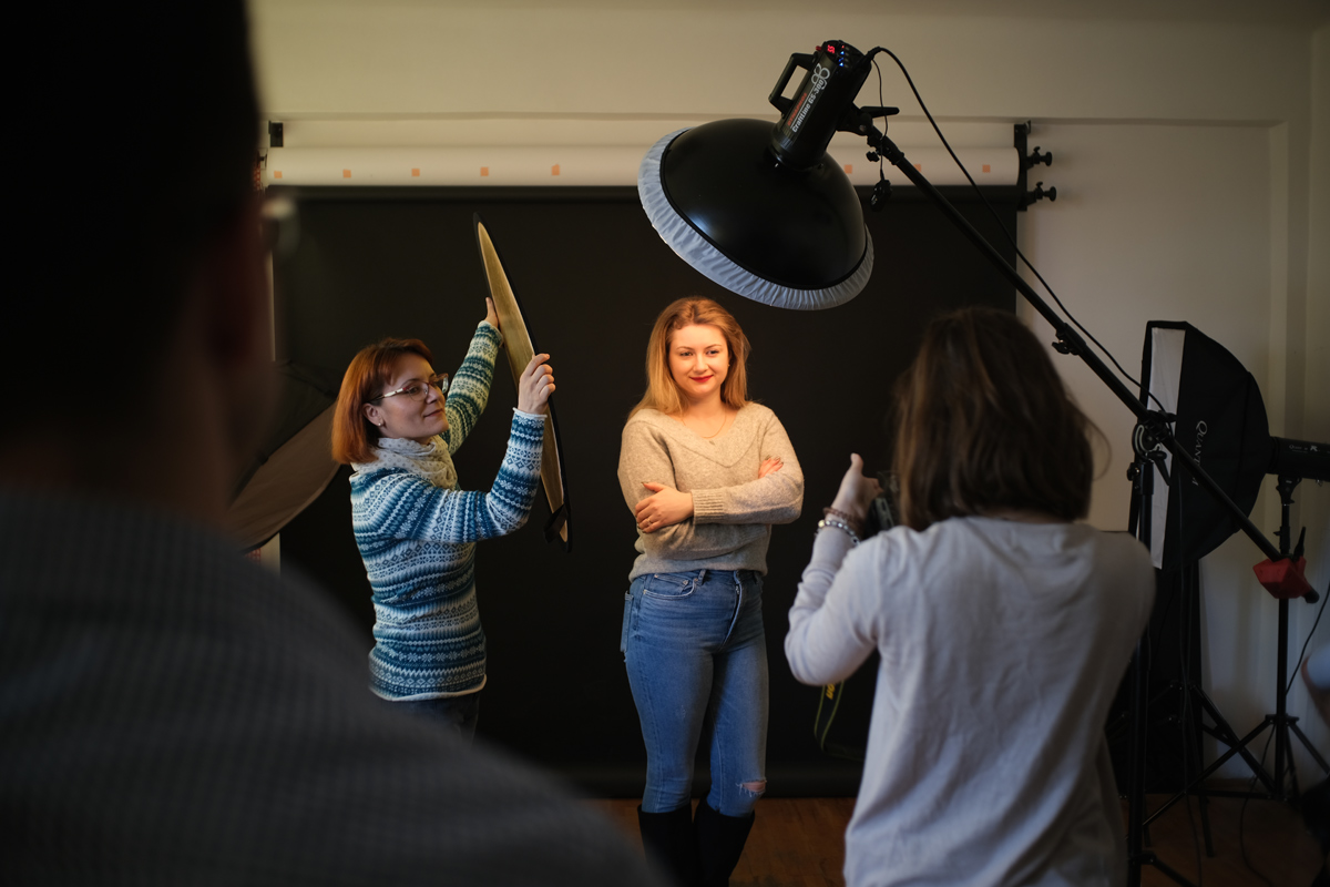 Confortul modelului in timpul sedintei foto